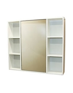 Шкаф с зеркалом для ванной СанитаМебель Сизаль 14.850 Санитамебель