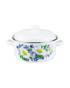Кастрюля Лысьвенские эмали Ромашковое поле / С-1515 АП2/4