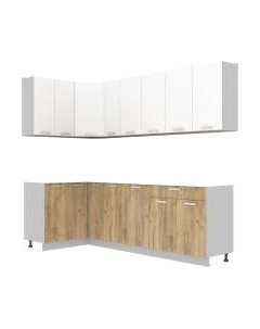 Кухонный гарнитур Интерлиния Мила Лайт 1.2x2.5 без столешницы