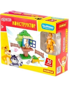 Конструктор Полесье Простоквашино. Шарик строит домик на дереве / 23395