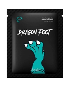 Пилинг-носочки отшелушивающая маска для ног Dragon Foot Peeling Mask 40 Bordo