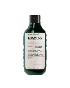 Шампунь для роста и питания волос с экстрактом маклейи 300 Green touch