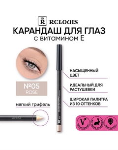 Карандаш для глаз с витамином Е Relouis