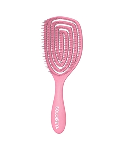 Расческа овальная для сухих и влажных волос с ароматом клубники Solomeya