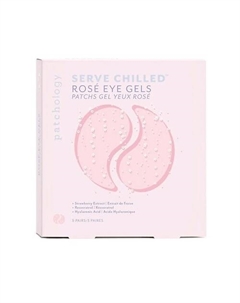 Ультраувлажняющие тонизирующие гелевые патчи для глаз Serve Chilled Rose Patchology