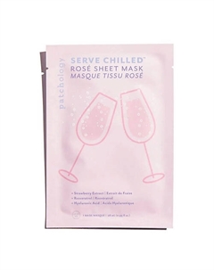 Освежающая и увлажняющая тканевая маска для сияния кожи Serve Chilled Rose Sheet Mask 112 Patchology