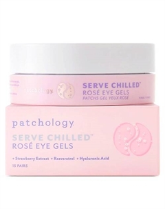 Ультраувлажняющие тонизирующие гелевые патчи для глаз Serve Chilled Rose Patchology