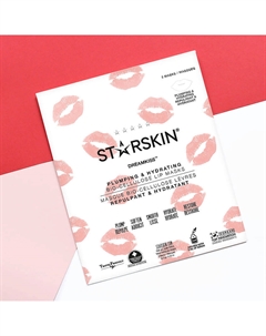 Маска для губ для придания объема биоцеллюлозная увлажняющая Starskin