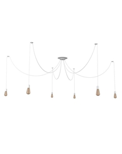 Светильник «Паук» 6×40 Вт E27 белый Bayerlux