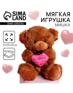 Мягкая игрушка «Ты дороже всего на свете», медведь Milo toys