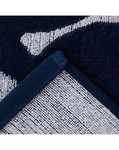 Полотенце махровое «» Dinosaur, 70×130 см, хлопок 100%, сине-белое Этель