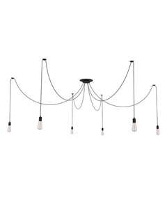 Светильник «Паук» черный 6×40 Вт E27 черный Bayerlux