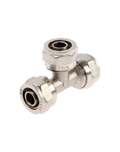 Тройник AQUALINK, обжимной, d=16×16" × 16 мм, цанга/цанга/цанга Aqualink