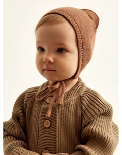 Комбинезон вязаный SL Home, рост 86 -92 см, кофейный Sima-land home