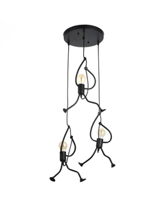 Светильник 1949/3R E27 40 Вт черный 30×30×40-140 см Bayerlux
