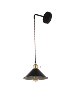 Бра 2612/1BK E27 40 Вт черный 20.5×13-40 см Bayerlux