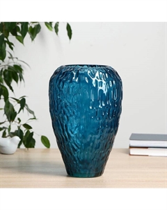 Ваза «Линда», средняя, 4.8 л, d=11 см, 28×17 см, стекло, синяя Evis