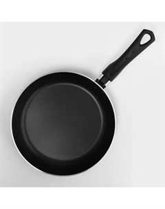 Сковорода Consul, d=22 см, стеклянная крышка, антипригарное покрытие, алюминий, чёрная Scovo