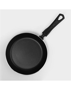 Сковорода Consul, d=20 см, стеклянная крышка, пластиковая ручка, антипригарное покрытие, алюминий, чёрная Scovo