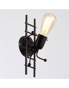 Бра «Человечек» E27 40 Вт черный Bayerlux