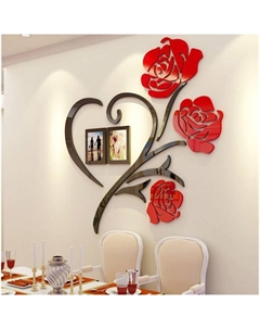 Наклейка интерьерная с фоторамками «Розы», декор настенный, панно 100×100 см Take it easy