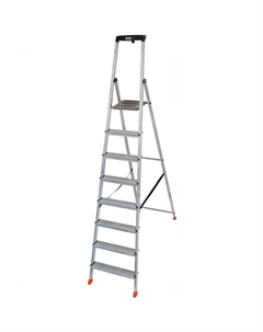 Стремянка SAFETY 8, алюминиевая. 8 ступеней Krause