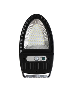 Садовый светильник, уличный, на солнечной батарее, 49 LED, с датчиком движения, накладной, свечение белое Luazon lighting