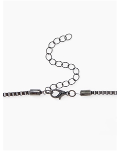 Кулон на цепочке «Утончённость», овалы с цепочкой, чёрно-серый в сером металле, 65 см Qf