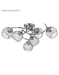 Люстра 73172/6 E27 40 Вт хром 60×60×26 см Bayerlux