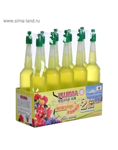 Удобрение японское для комнатных цветов и деревьев, желтый, 35 мл, 10 шт (набор) Fujima
