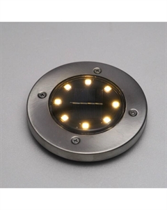 Садовый светильник на солнечной батарее, 8 LED, свечение тёплое белое Luazon lighting