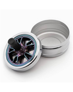 Пепельница для дома бездымная «Покрышка», для сигарет и стиков, 9×9×8 см Сима-ленд