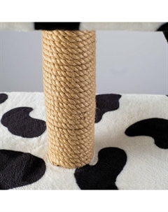 Домик для кошек с когтеточкой "Домосед", с лестницей и площадкой, 60 х 35 х 56 см, микс Perseiline