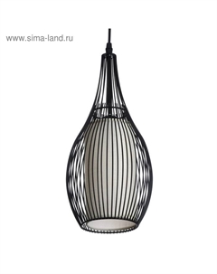 Светильник "Овал" 1х40Вт E27 черный 27х27х120 см. Bayerlux