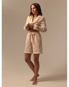 Шорты домашние женские SL Home Basic, бежевые, размер XL Sima-land home