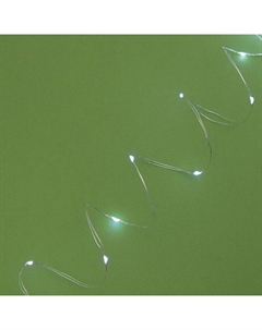 Гирлянда «Нить», 20 м, уличная, IP44, 200 LED, 2 режима, солнечная батарея, серебристая нить, свечение белое Luazon lighting