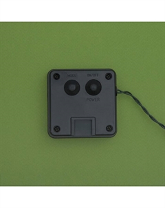 Гирлянда «Нить», 4.5 м, с насадками в виде шариков, IP44, 30 LED, 2 режима, солнечная батарея, тёмная нить, свечение красное Luazon lighting