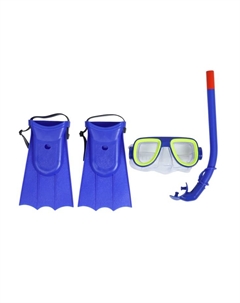 Набор для плавания детский : маска, трубка, ласты безразмерные, цвета МИКС Onlytop