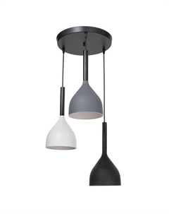 Светильник 2704/3 E27 40 Вт черный-белый-серый 30×30×20-90 см Bayerlux