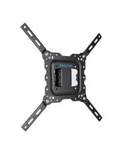 Кронштейн Kromax DIX-16, для ТВ, наклонно-поворотный, 22-55", до 30 кг, 56-140 мм, черный