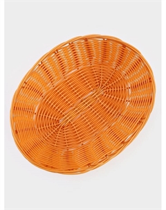 Корзинка для фруктов и хлеба «Капучино», 25×18×6.5 см, пластик, плетёная, коричневая Доляна