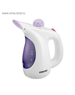 Отпариватель Centek CT-2380, ручной, 800 Вт, 330 мл, 15 г/мин, шнур 2 м, бело-фиолетовый