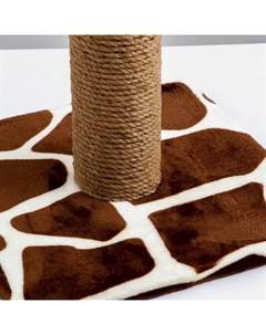 Когтеточка с высоким и толстым столбиком, сизаль, 35×35×82 см, микс цветов Perseiline