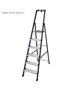 Стремянка MONTO SECURO, оградительная дуга с полкой, широкие ступени, 6 ступеней Krause