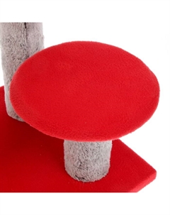 Когтеточка «Столбик» с двумя грибами, джут 43×36×31 см, МИКС ЦВЕТОВ Perseiline