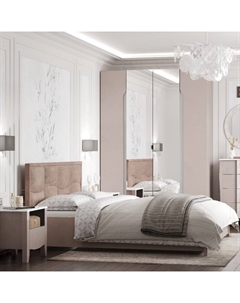 Кровать Люкс Brownie 307, 1600 × 2000 мм, без основания, цвет мокко Глазов