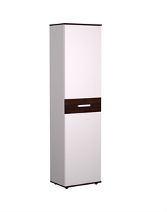 Шкаф для одежды и белья «Норвуд 71», 560×400×2125 мм, цвет белый/орех шоколадный Глазов