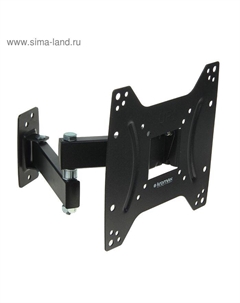 Кронштейн Kromax OPTIMA-204, для ТВ, наклонно-поворотный, 15-42", 68-323 мм от стены, черный