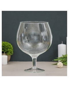 Ваза «Натали-1», бренди на средней ножке, 3 л, d=15 см, 27×18 см, стекло, прозрачная Evis