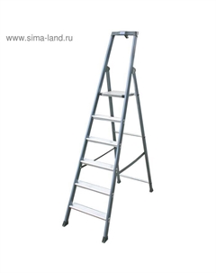 Стремянка MONTO SEPRO, оградительная дуга с полкой, противоскользящая, 6 ступеней Krause